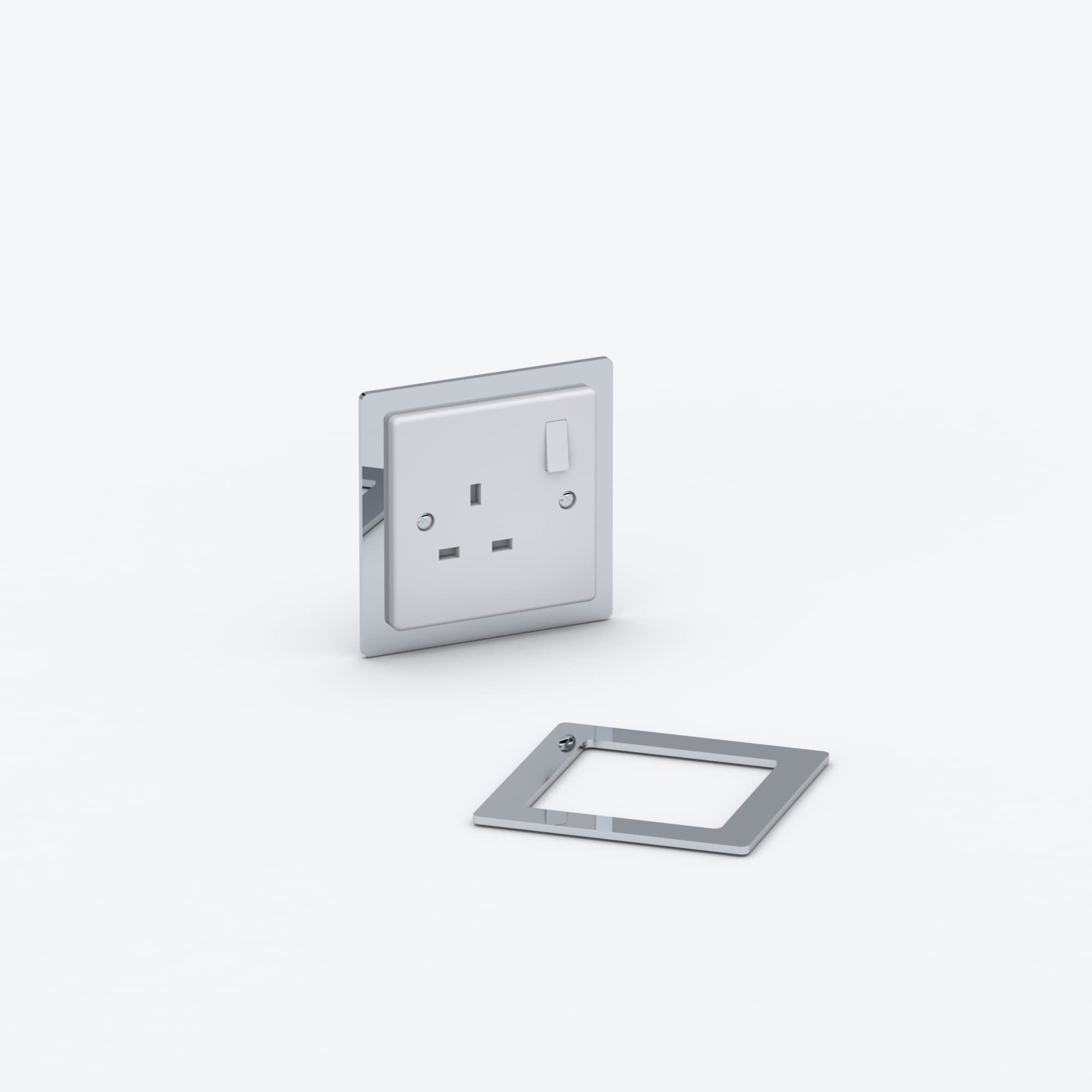 Double/Single Socket Switch Surround/Acrylic Finger Plate