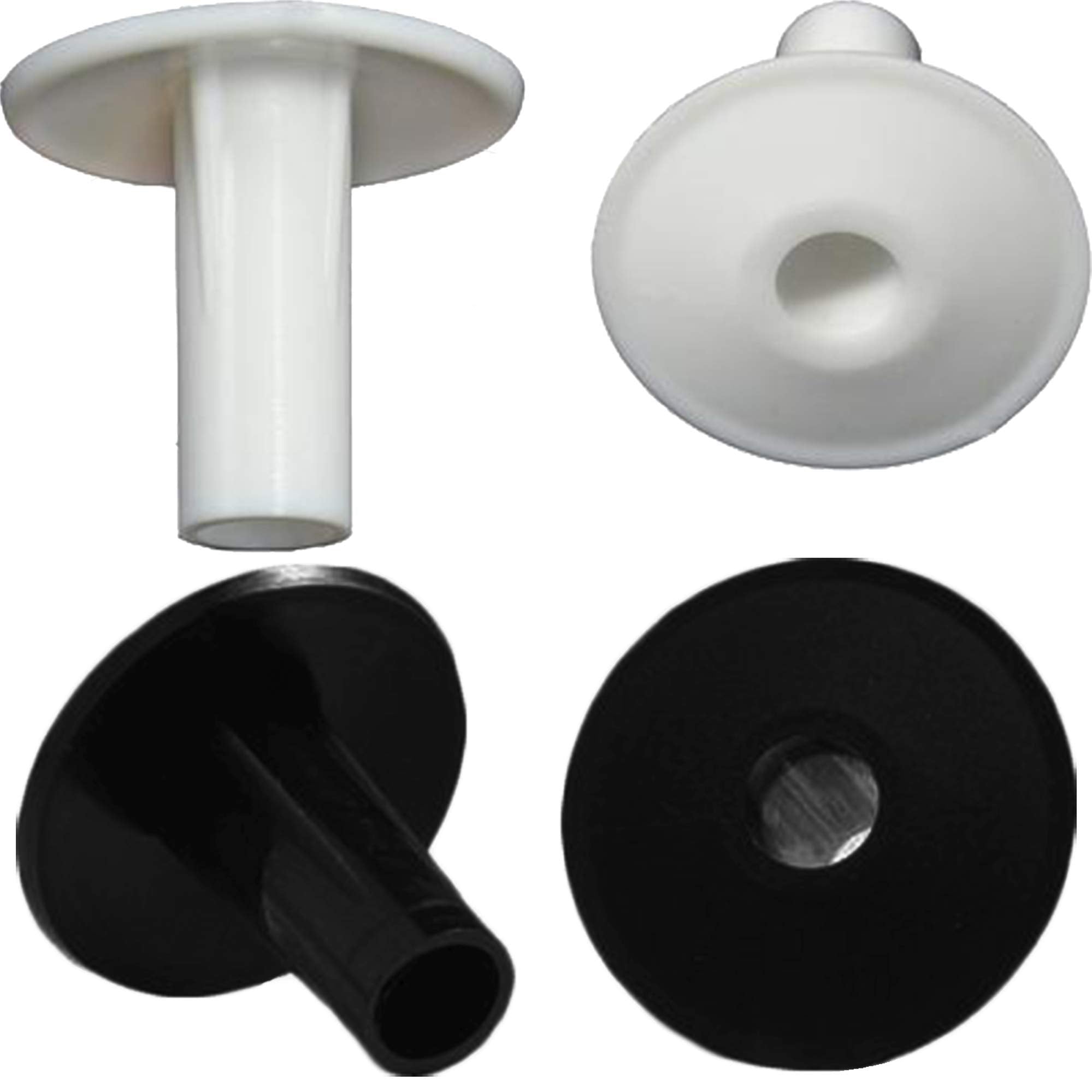 2 x Black Drill Hole Damage Cable Tidy Cover Shield for Pipe Hose Buster